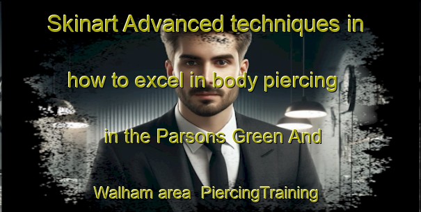 Skinart Advanced techniques in how to excel in body piercing in the Parsons Green And Walham area | PiercingTraining | PiercingClasses | SkinartTraining-United Kingdom