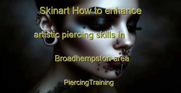 Skinart How to enhance artistic piercing skills in Broadhempston area | #PiercingTraining #PiercingClasses #SkinartTraining-United Kingdom