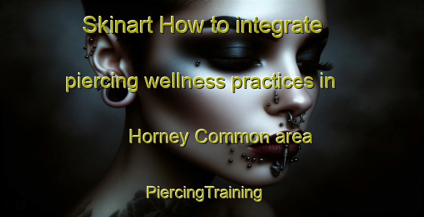 Skinart How to integrate piercing wellness practices in Horney Common area | PiercingTraining | PiercingClasses | SkinartTraining-United Kingdom
