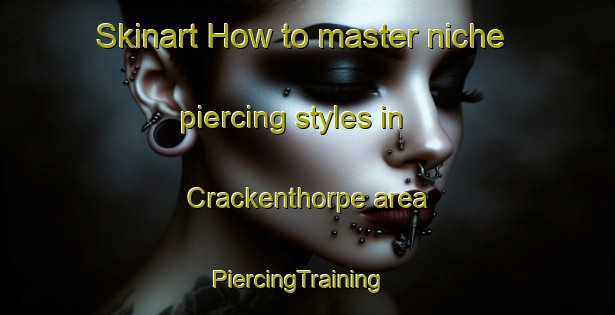 Skinart How to master niche piercing styles in Crackenthorpe area | PiercingTraining | PiercingClasses | SkinartTraining-United Kingdom