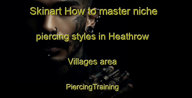 Skinart How to master niche piercing styles in Heathrow Villages area | PiercingTraining | PiercingClasses | SkinartTraining-United Kingdom