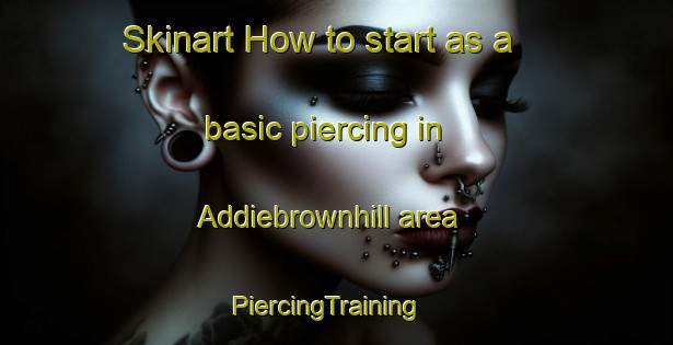 Skinart How to start as a basic piercing in Addiebrownhill area | PiercingTraining | PiercingClasses | SkinartTraining-United Kingdom